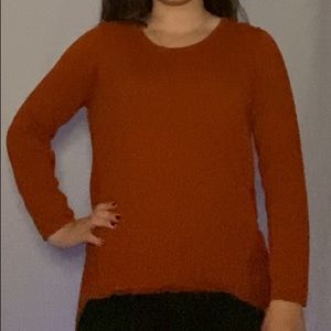 Chico’s High-Low Burnt Orange Long Sleeve
